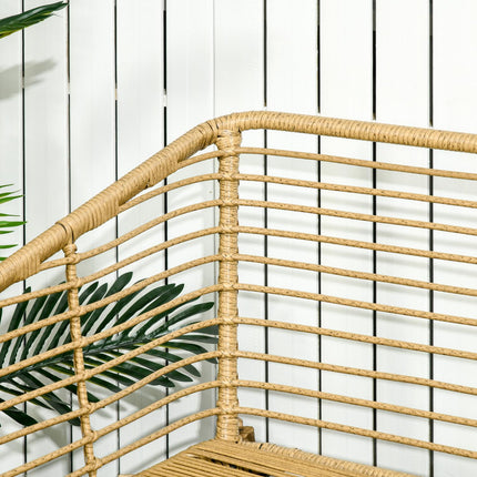 4-piece garden furniture in rattan, cushions included