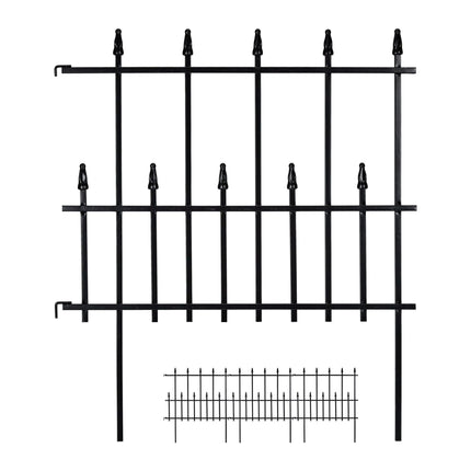 4 Piece Set Flower Bed Fence