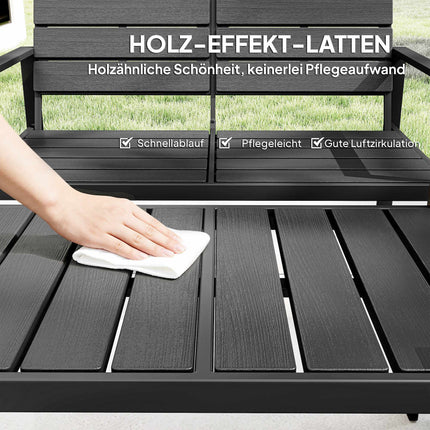 4-Piece Weatherproof HDPE Patio Furniture Set