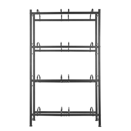4-Tier 5-Gallon Water Jug Rack, Double Row, Holds 8