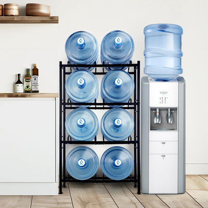 4-Tier 5-Gallon Water Jug Rack, Double Row, Holds 8