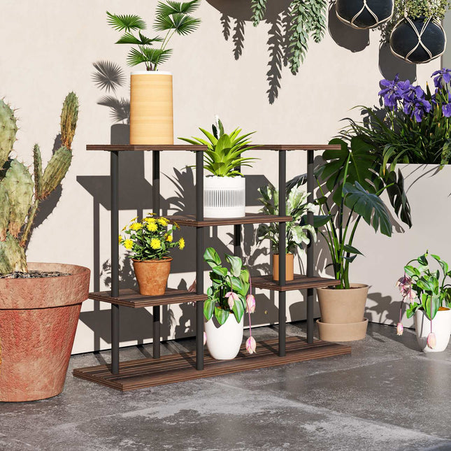 Wooden plant stand, 61.5 cm, indoor/outdoor