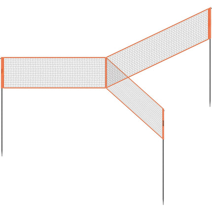 4-Way Volleyball Net Set, Adjustable Height, Carry Bag