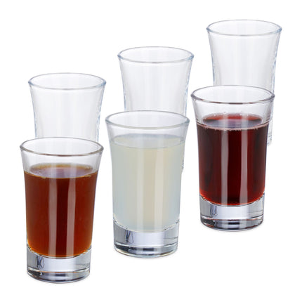 4 cl shot glasses in sets of 6