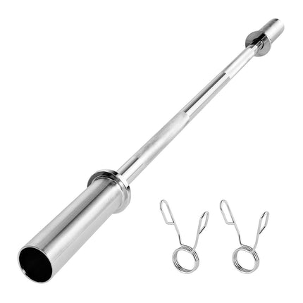 4 ft Barbell Bar, 2-Inch Plates, 500 lb, Knurled Grip