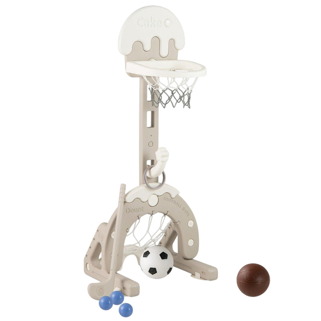 4-in-1 Adjustable Kids Sports Set – Basketball, Soccer, Golf