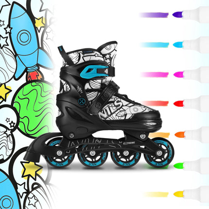 4-in-1 Adjustable Skates Set, Green, Size S (31-34)