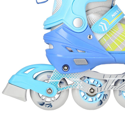 4-in-1 Blue Inline & Ice Skates, Size L (39-43)