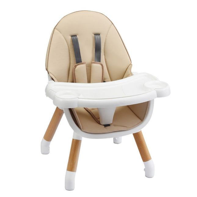 4-in-1 Convertible Baby High Chair with Safety Harness