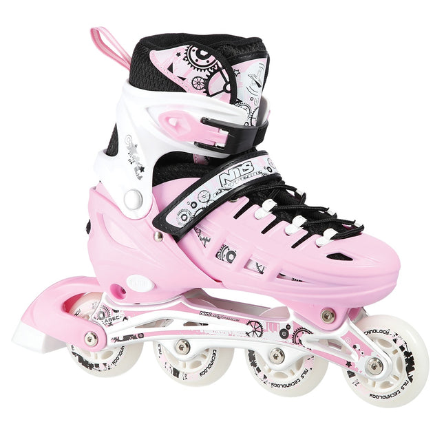4-in-1 Inline Ice Skates, Pink, Size L (39-42)