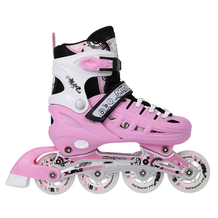 4-in-1 Inline/Ice Skates, Pink, Size M (35-38)
