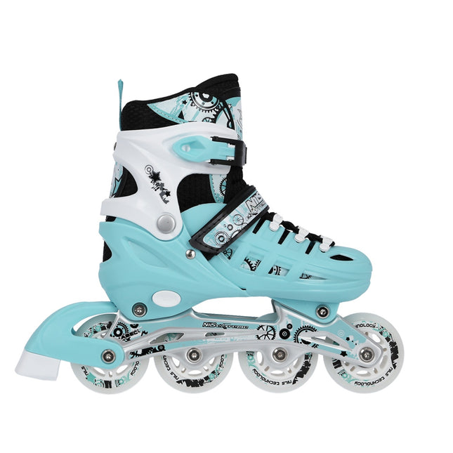 4-in-1 inline-schaatsen, maat L (39-42), mintgroen
