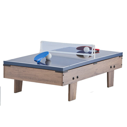 4-in-1 Kids Game Table, 32 in Air Hockey, Foosball, Pool