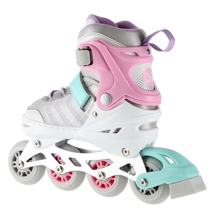 4-in-1 Pink Inline & Ice Skates, Size L (39-43)