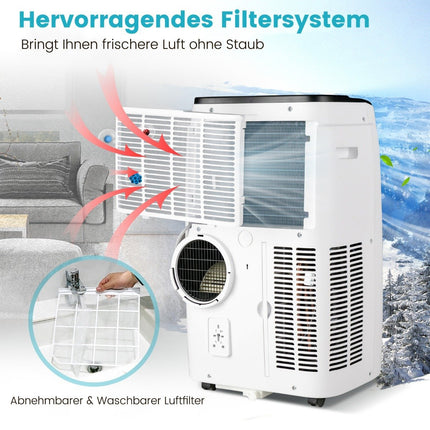 4-in-1 Portable Air Conditioner 14000 BTU Heating & Cooling & Fan & Dehumidification (4.1KW-14000-40m²)