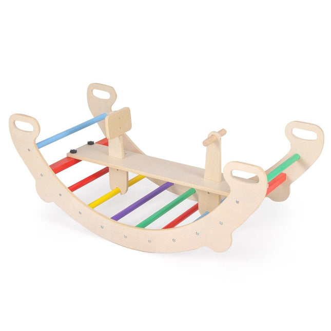 4-in-1 Toddler Playset: Rocker, Climber, Tunnel