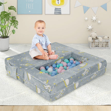 4 in 1 children's armchair with 2 ottomans & removable cover glows in the dark 107 x 52 x 41.5 cm