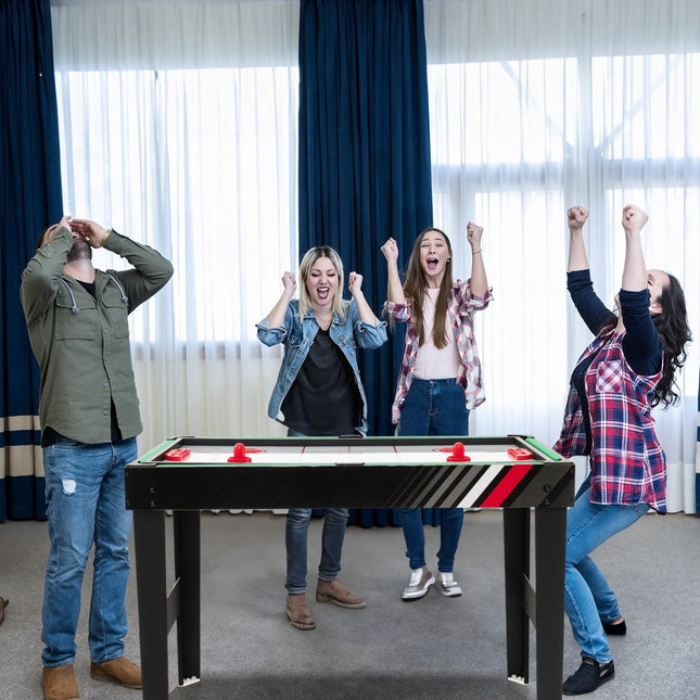4 in 1 multi-game table with table football & pool billiards & air hockey & table tennis arcade game set
