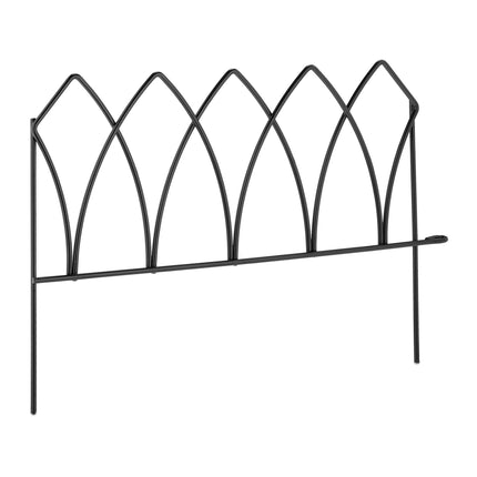 4-part flower bed fence in metal