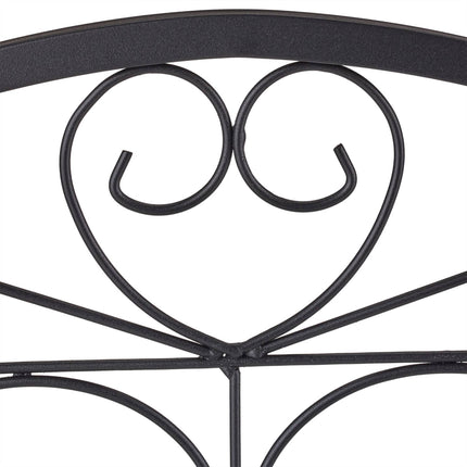 4-part flower bed fence in metal