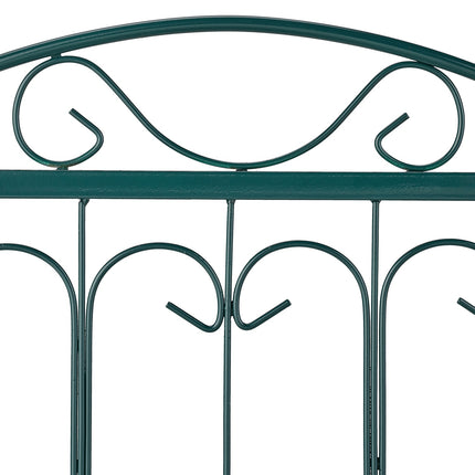4-part flower bed fence in metal
