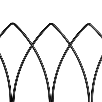 4-part flower bed fence in metal