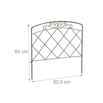 4-part metal bed rail