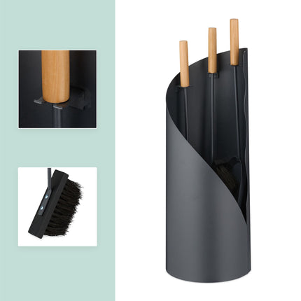 4-piece stove set with stand