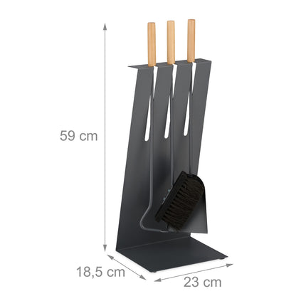 4-piece stove set with stand