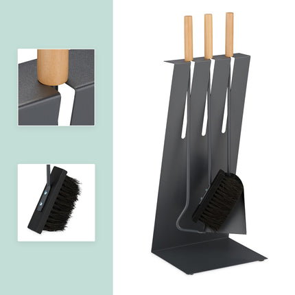 4-piece stove set with stand