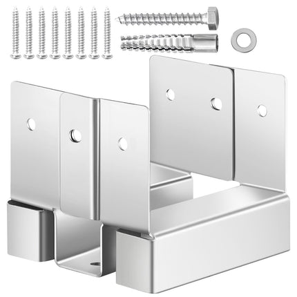 4x4 Post Base Anchors, 10-Pack, 1-Inch Standoff
