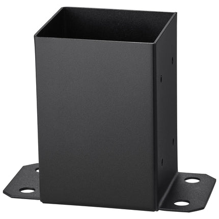 4x4 Post Base Brackets, 2-Pack, Matte Black Steel