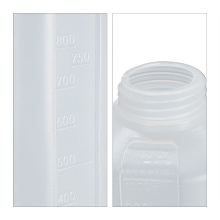 4x Squeeze Bottles 1000ml