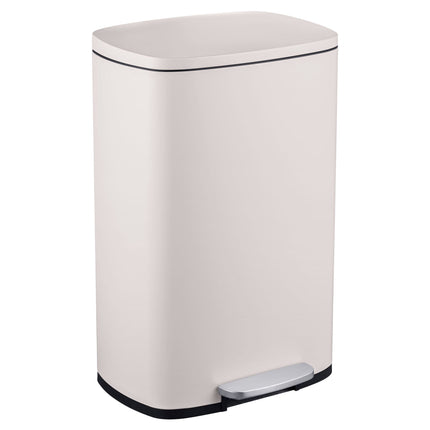 50L Stainless Steel Pedal Bin – Soft-Close Lid