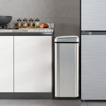 50L Touchless Motion Sensor Stainless Steel Trash Can