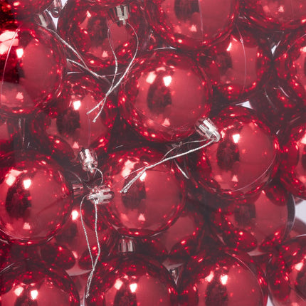 50 Shiny Christmas Tree Baubles – Decorative Set