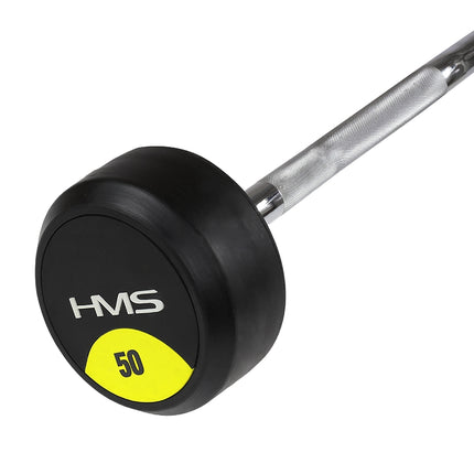 50 kg Rubber Coated Curl Bar for Weightlifting