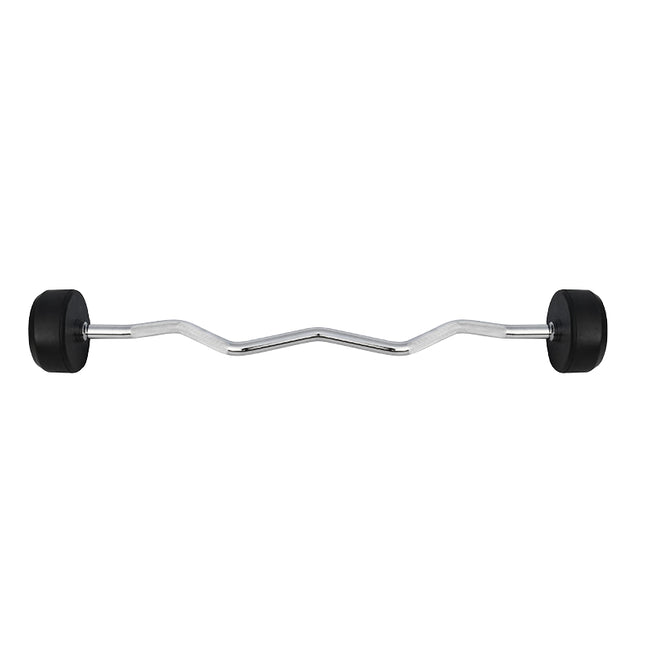 50 kg Rubber Coated Curl Bar for Weightlifting