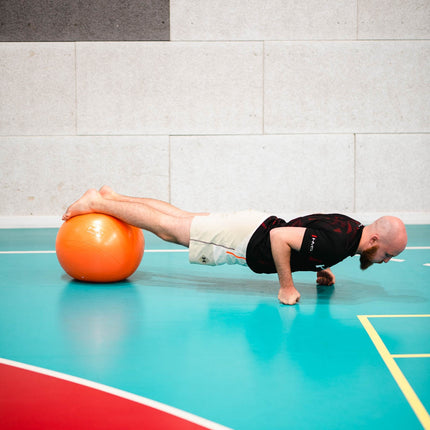 55cm Orange Gym Ball – Anti-Burst, Non-Slip Surface