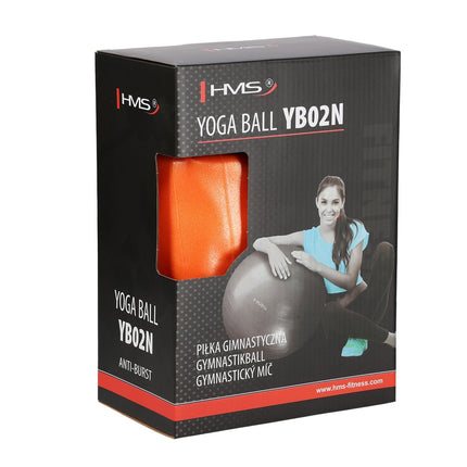 55cm Orange Gym Ball – Anti-Burst, Non-Slip Surface