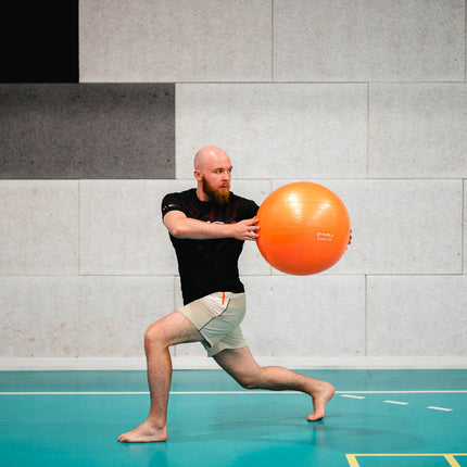 55cm Orange Gym Ball – Anti-Burst, Non-Slip Surface