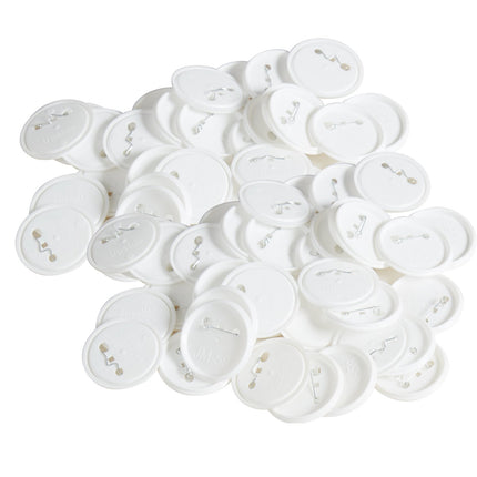 58mm Pin Back Button Parts, 500 Sets, Metal Covers