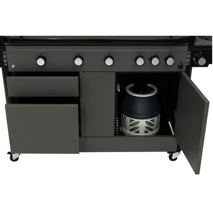 5-Burner Gas Grill with Side and Rear Burners