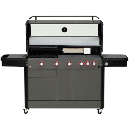 5-Burner Gas Grill with Side and Rear Burners