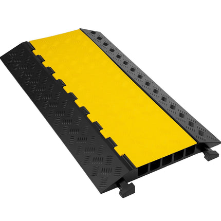 5-Channel Rubber Cable Protector Ramp, 35 x 20 x 2 in