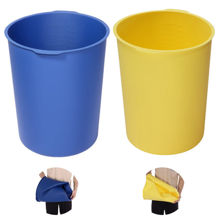 5-Gallon Silicone Bucket Liners, 2-Pack, Measuring Marks