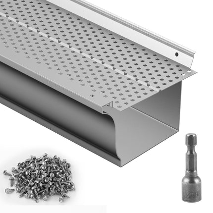 5-Inch Aluminum Gutter Guards, 52 Ft, 13-Pack