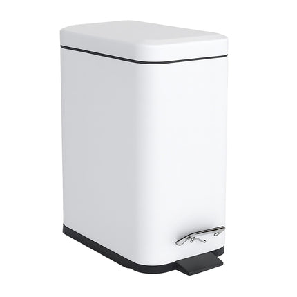 5L Bathroom Bin, Soft-Close, Foot Pedal