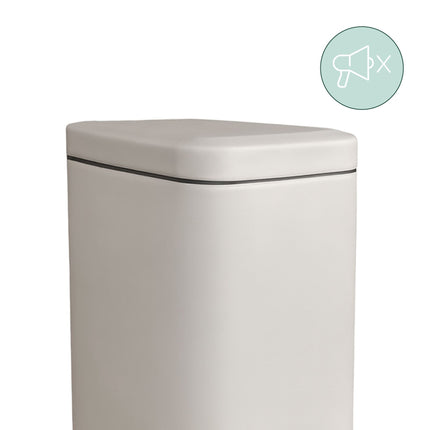 5L Bathroom Bin, Soft-Close, Foot Pedal, Matte Finish