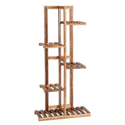 5-Tier Pine Wood Plant Stand, 103 cm, Wall-Mount